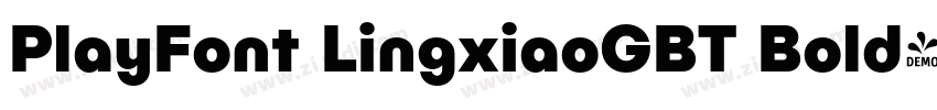 PlayFont LingxiaoGBT Bold字体转换